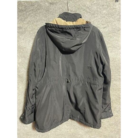 Braetan Windbreaker Jacket Womens LP Plus Removable Hood Full Zip Black - Picture 2 of 9